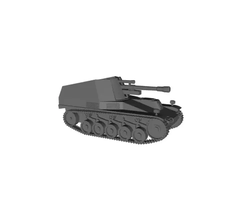 1/48 Scale German Wesp I FH 18-2 auf PzKffw II SdKfz 124.stl