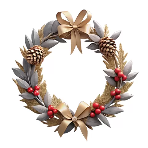 Christmas wreath / 3d Christmas wreath / wreath stl / wreath / winter / noel / Christmas ornament / christmas bell