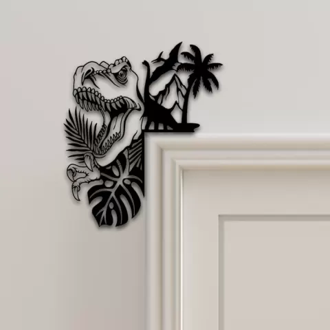 Dinasour Door Corner Decor