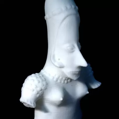 Pottery Figure of a Warrior at The British Museum, London by Scan The World