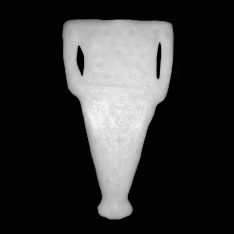 Marble figurine of a woman (Chalandriani type) at The British Museum, London by Scan The World