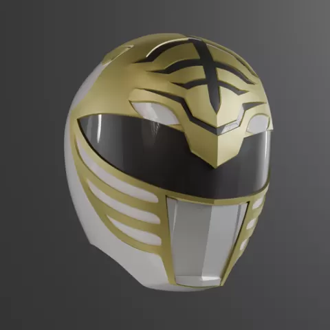 Kiba White Rangers Helmet – Dai ranger Sentai / Power Rangers Custom 3D Print Model