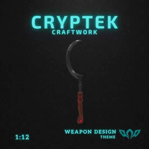 1:12 Miniature 01. Arakh Blade - Khal Drogo, Game of Throne GOT - Toy Replica of Unleash the Dothraki Fury: Print Your Arakh Blade