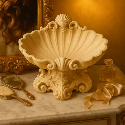Elegant Seashell Catchall Bowl