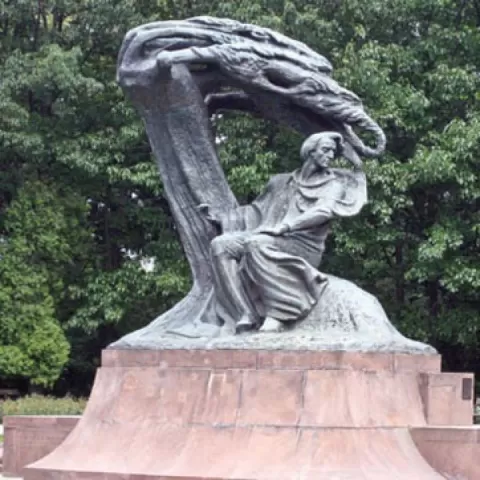 Monument to Chopin in Warsaw, Poland by Krzysztof Bozalek