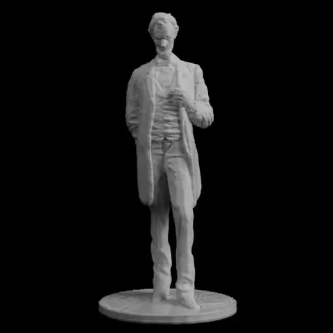Abraham Lincoln 'The Man' Sculpture at the MET, New York by isaac budmen