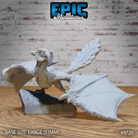 Owl Wyvern / Dragon Bird Hybrid / Bulky Mountain Monster / Fantasy Drake Army / Winged Reptile Creature / Draconic Wizard Mount / Magical Forest Encounter / Fable Beast / Woodland Encounter by Epic-Miniatures