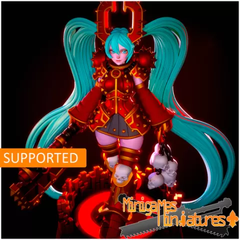 Miku berserker figurine