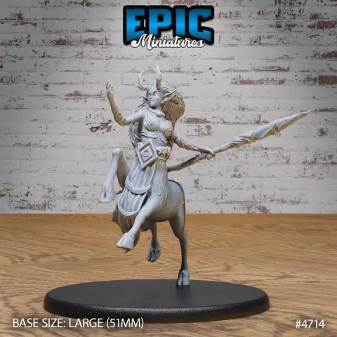 Faun Druid Victory / Goat Human Hybrid / Centaur Warrior / Horned Fable Monster / Magic Forest Creature / Woodland Beast / Nature Spirit / Fantasy Fighter Encounter by Epic-Miniatures