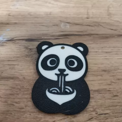 Cute Panda keychain by BT3D&DeusCat