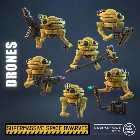 Supermassive Space Dwarves: Drones by Treadhead Rad
