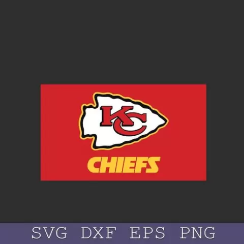 Chiefs Logo Flag SVG – Kansas City Chiefs Football Team SVG for Cricut