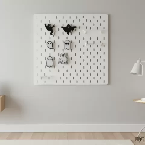 Ikea Skadis ghosts halloween