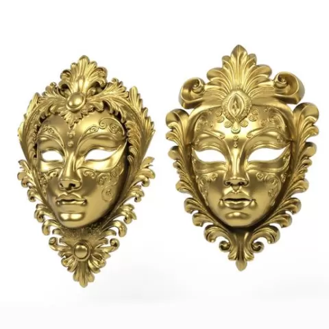 Venetian wall masks