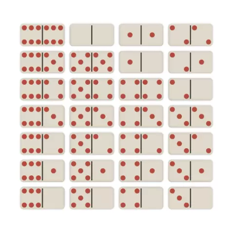 Domino set multicolor