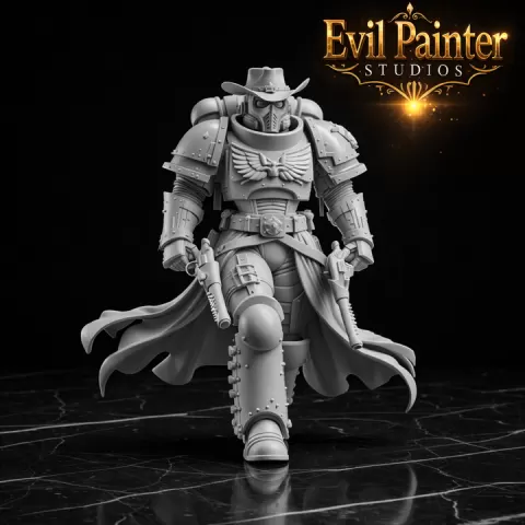 Sheriff Sanctus, Pre-supported by Evil painter Studios