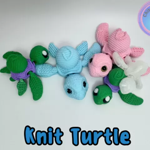 Knit Turtle flexi by ChibiBestiary
