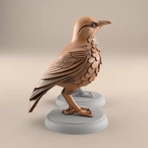 Beautiful Bird STL Model for 3D Printing