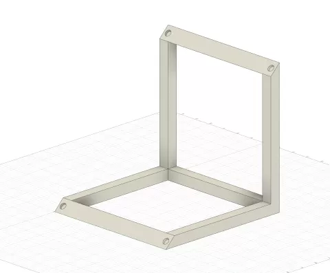 Cube wiremodel with intersection - Bossednl