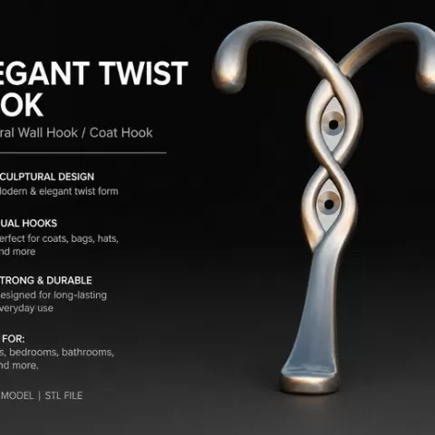 Elegant Twist Hook