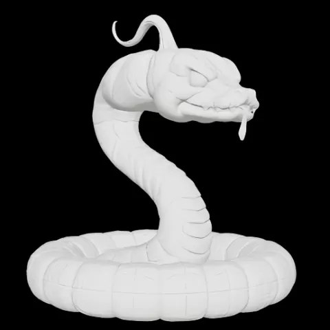 Coiled Pumpkin Viper