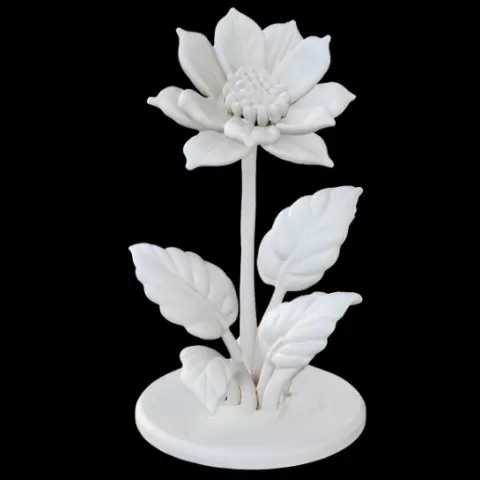 Stylized Flower Statue