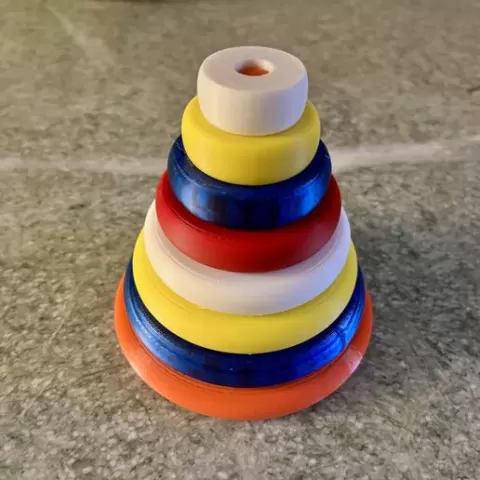 8 Rings Stacking Tower