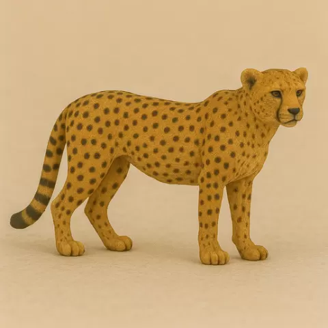 Cheetah with cub