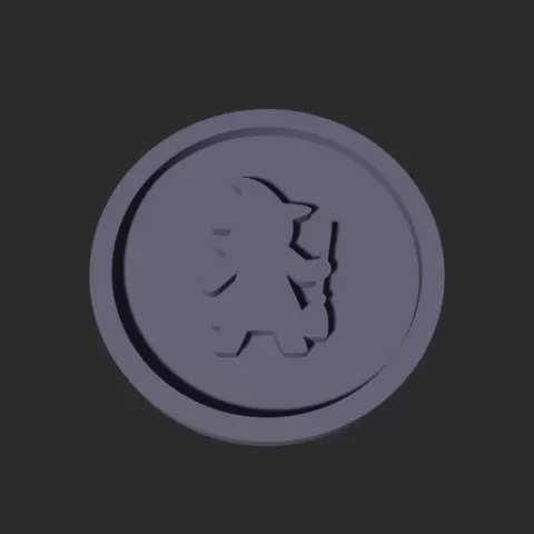 Witch Disc – 3D Printable Game Token