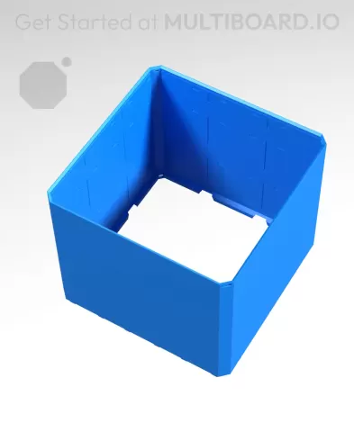 3x3x2.5 - Simple Walls - Universal Click-In Multibin Shell Extension
