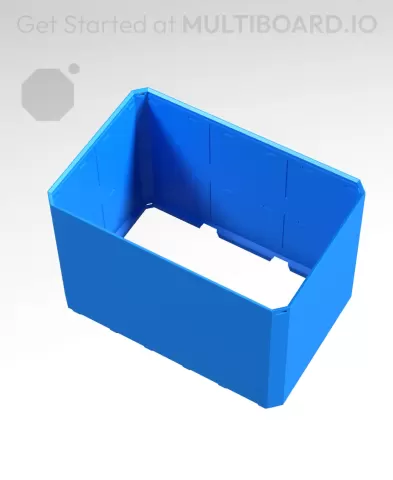3x2x2 - Simple Walls - Universal Click-In Multibin Shell Extension