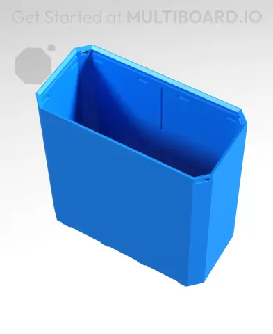 2x1x2 - Simple Walls - Universal Click-In Multibin Shell Extension