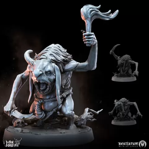 Bestial Byblows x3 | Children of Baphomet | Beastmen by Bestiarum Miniatures