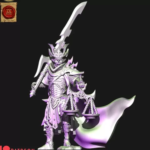 Dark elves Executioner lord (elf) by HoloMiniatures