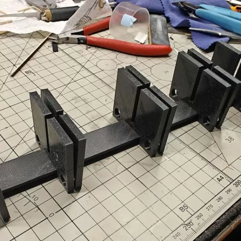 Model ship jig, rig, holder