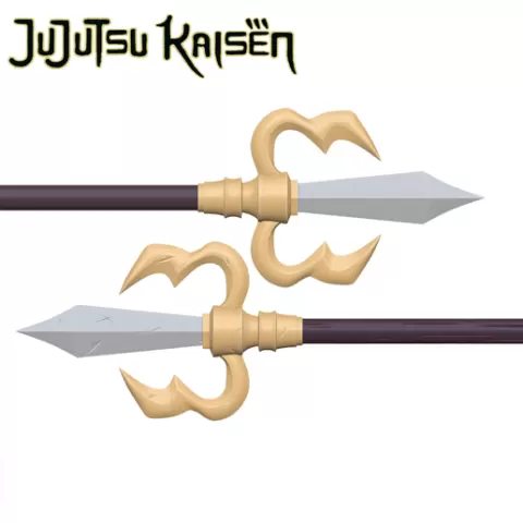 Jujutsu Kaisen JJK Sukuna Trident Hiten cursed tool as seen in the manga and soon into the anime