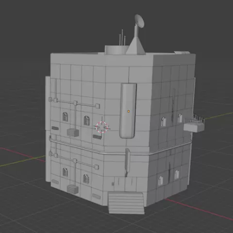 Sci-fi Octagonal Building