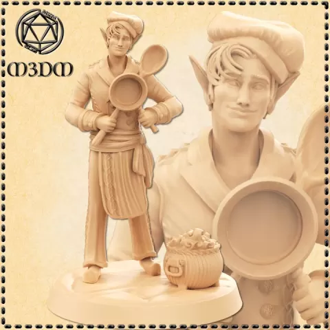 Male Elf Chef by M3DM
