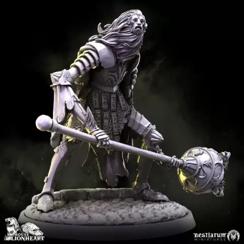 Lion Mask Knight | House Lionheart | Knights by Bestiarum Miniatures