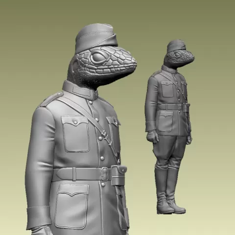 lizard man by Dmitry Tishchenkov
