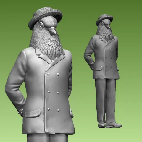 pigeon man by Dmitry Tishchenkov