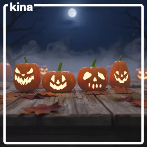 Hallowen Pumpkin Tea candle holder