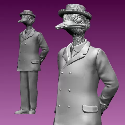 ostrich man by Dmitry Tishchenkov