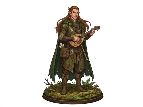 Gongolfin - Male Wood elf Bard