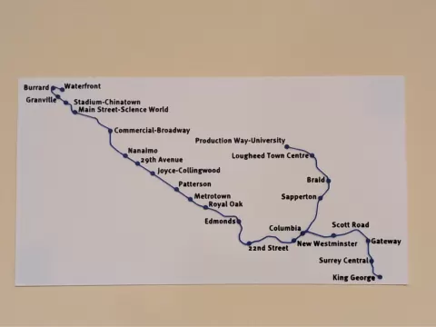 vancouver expo line scale map