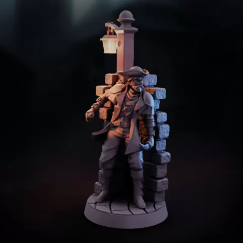 Assasin, Freedom Fighter or Bandit | RPG Tabletop Mini, Rogue, Swashbuckler, Thug or Pirate by The Forge of Many Things
