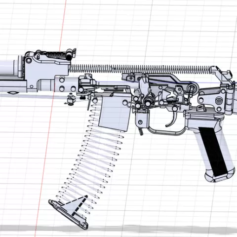 AK74m CAD model