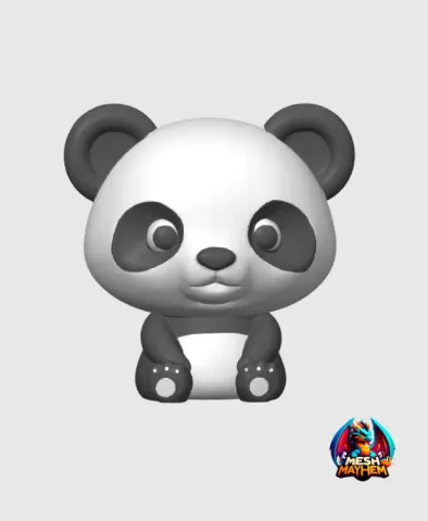 Cute Panda - Mesh Mayhem