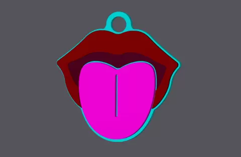 Tongue - Keychain - studio WES