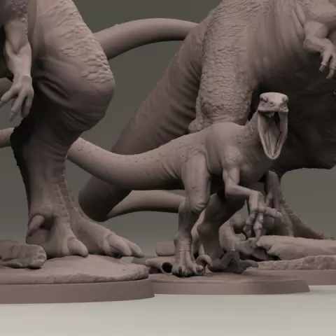 Raptor velociraptor 2 poses by Dinoworld